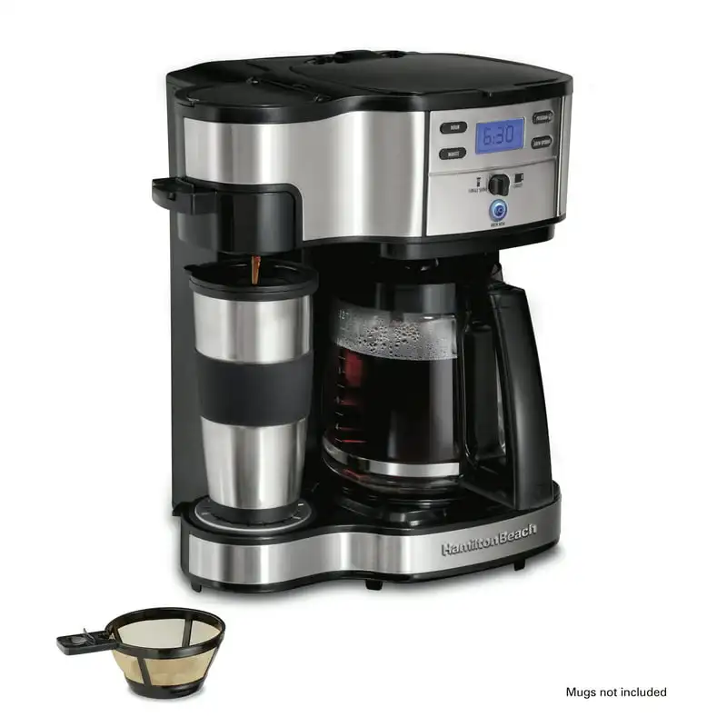 

Coffee Maker, Single-Serve or 12 Cups, Glass Carafe, Black, 49980Z Stainless steel milk jug Frother Milk mocha Taza espumadora d