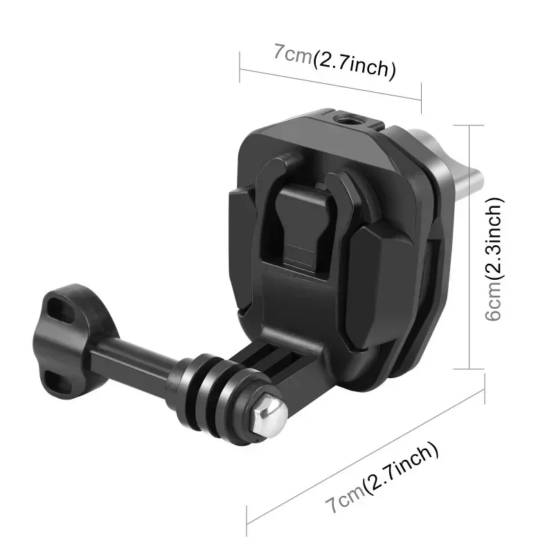 Motorcycle Windshield Camera Mount Clip For GoPro Hero12 Black/DJI Osmo Action 4/Insta360 X4/Ace Pro Cameras