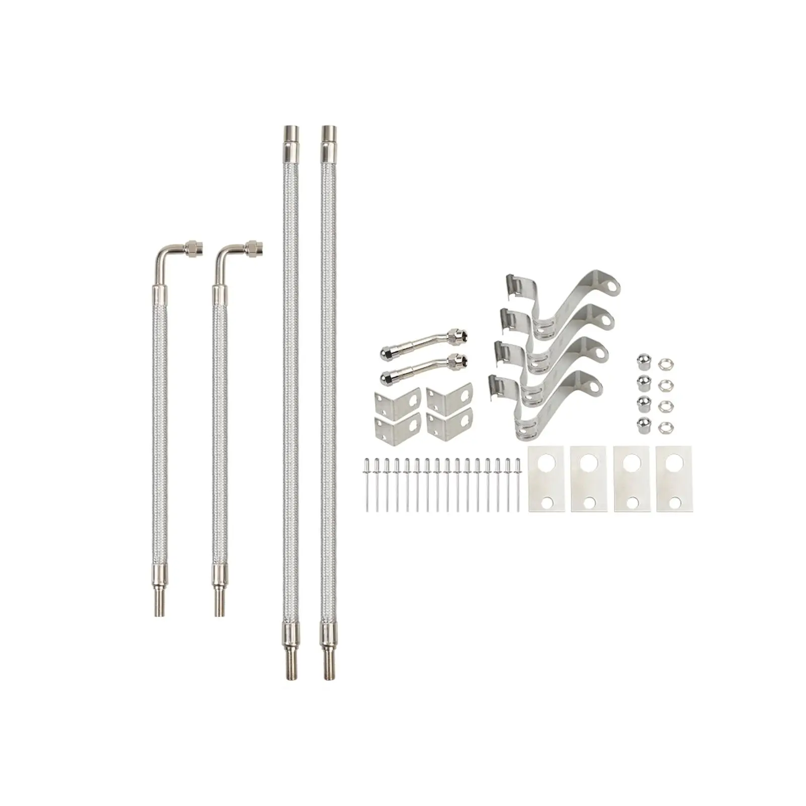 Универсальный комплект удлинителей стержня двойного клапана металлический для