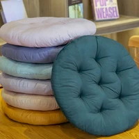 40cm round seat cushion decorative indoor outdoor solid color thick chair pad home office car sofa tatami floor pillow cute