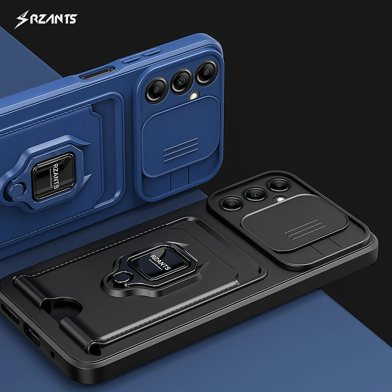 Rzants для Samsung Galaxy A14 A34 A54 5G A24 4G модный Чехол [Bison] Гладкий деловой держатель карт с