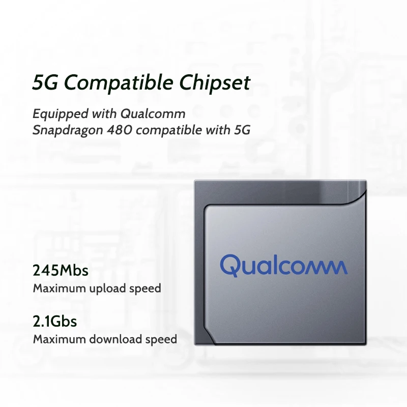 OPPO A54 Global Version 5G Smartphone 4GB 64GB Qualcomm 5G SoCs 48MP Quad Cameras 5000mAh Battery 6.5 90Hz Display Mobile Phone