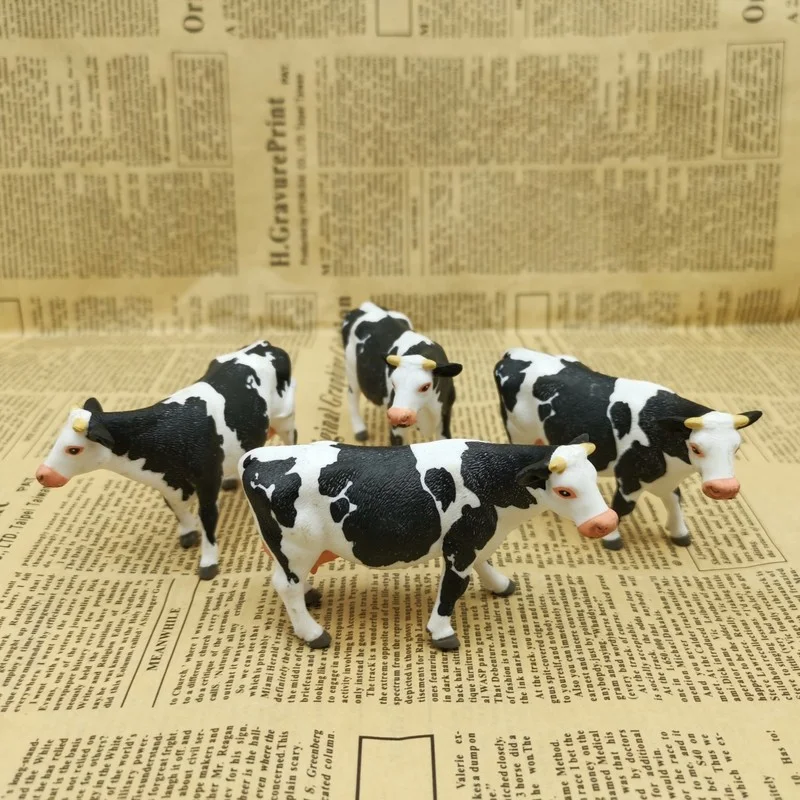 

Simulated Animal Model Figure Cow Ornaments Accessories Tabletop Decoration Children Present