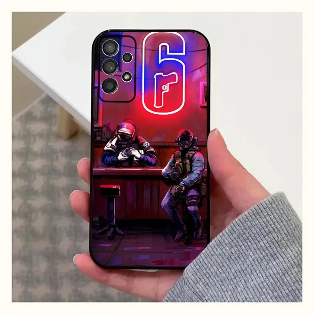 Чехол для телефона Game Rainbow Six Siege Samsung Galaxy A20 A21s A22 A31 A32 A52 A53 A72 73 A80 A91 Мягкий черный