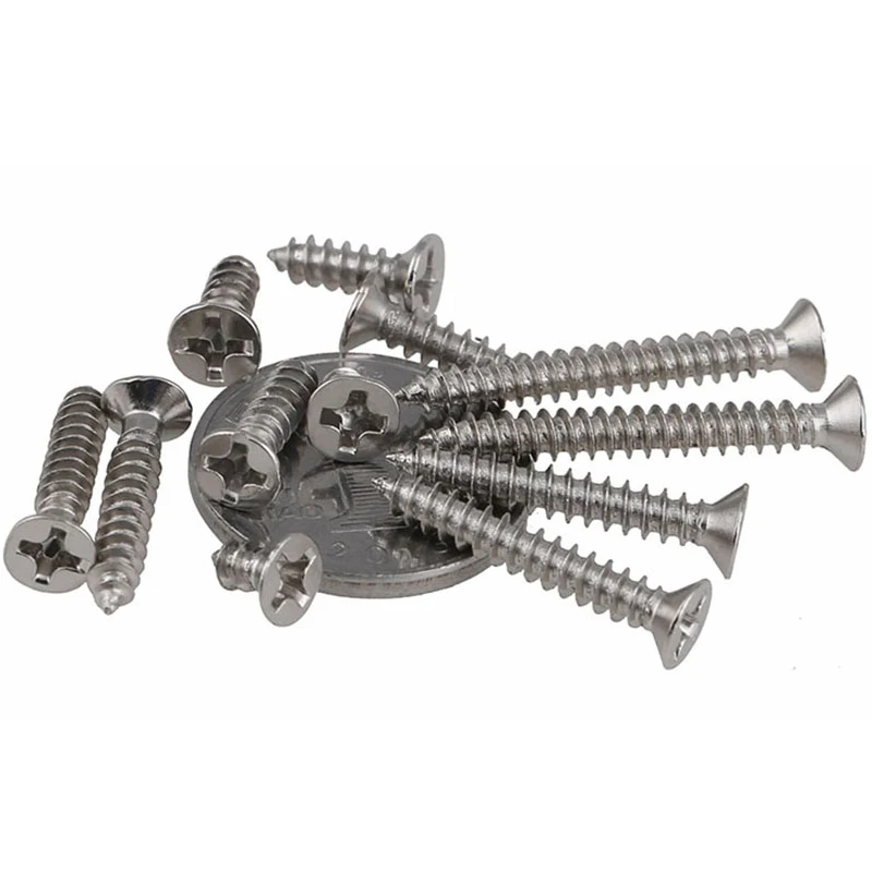 

Nickel Plated Countersunk Head Tapping Head Flat Head Tapping Screw Electronic Screw M1 M1.2 M1.4 M1.7 M2 1PCS 1000Pcs