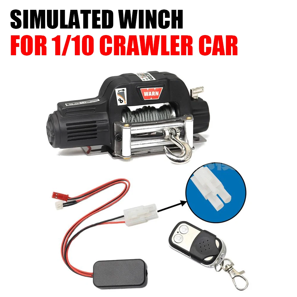 

RC Metal Automatic Double Motor Simulated Winch For 1/10 RC Crawler Car Axial SCX10 TRX4 RC4WD D90 D110 TF2 Tamiya CC01