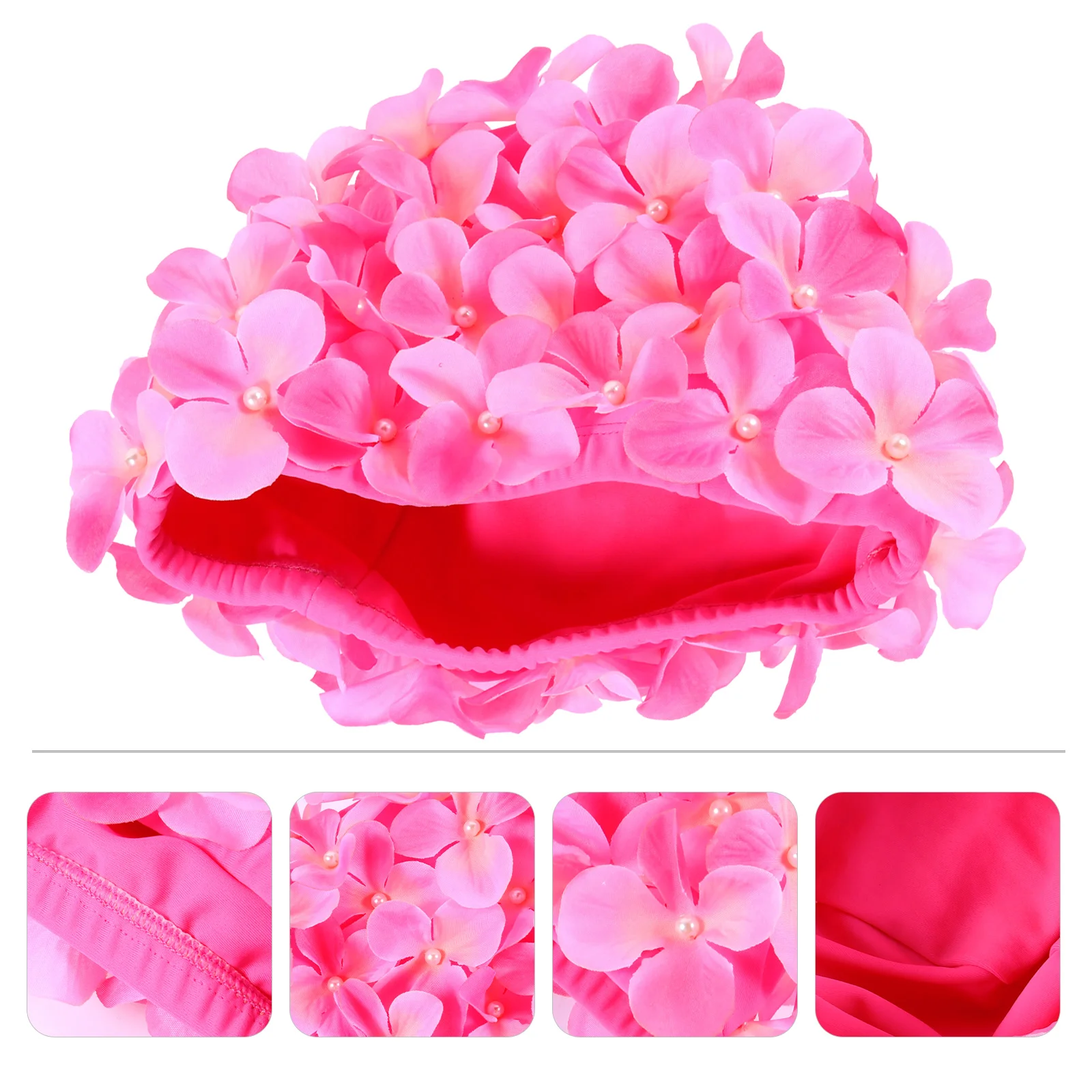 Headwraps Women Vintage Swim Cap Elastic Swim Hat Hawaiian Swim Cap Girls Swim Hat Bathing Caps Flowers Floral Bathing Cap