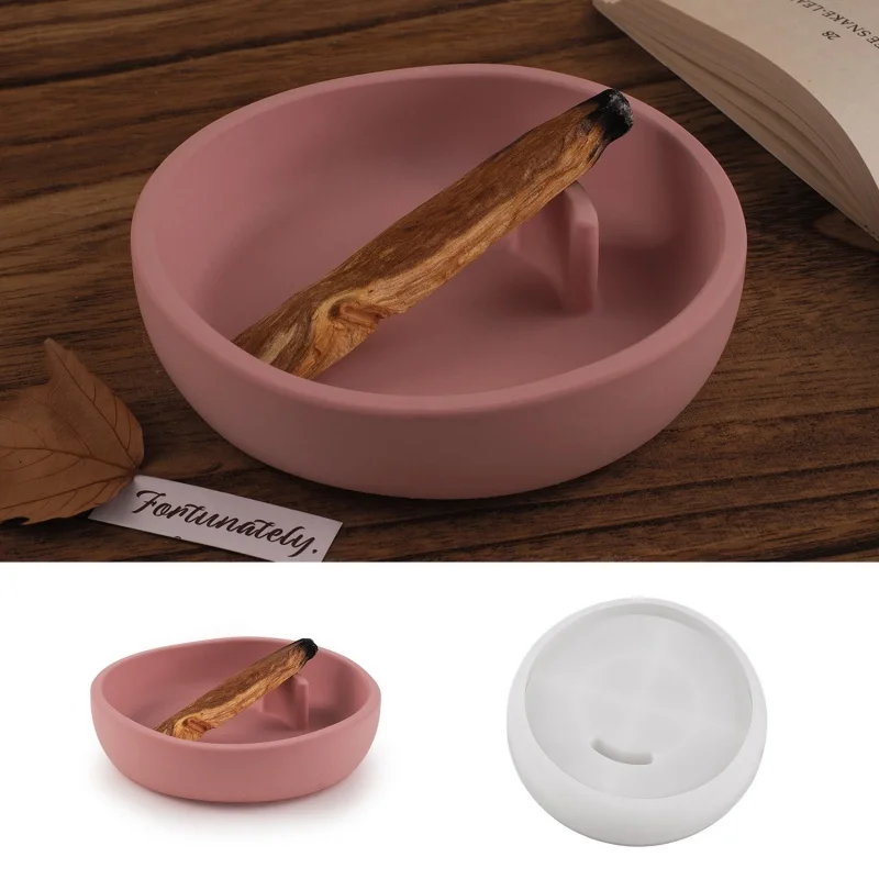 Необычный поднос для ароматерапии силиконовая форма сделай сам гипсовая тарелка