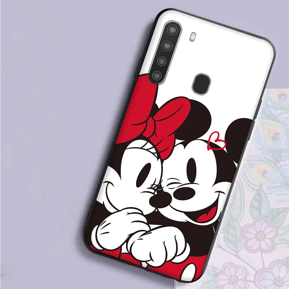 Mickey Mouse Cover for Huawei Mate 20 Nova 7 SE 2 2i 3 3i 4E 5T Lite P20 P30 Pro Black Phone Case