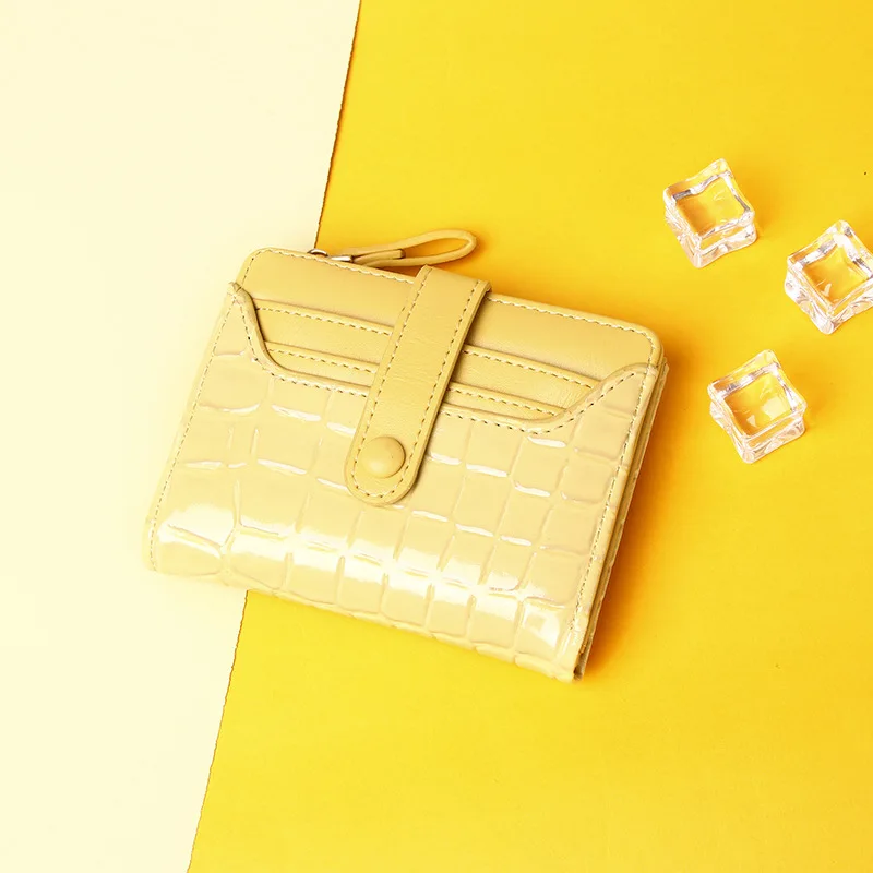 Luxury Women Holder Short Wallet Mini Women's PU Letter Multi-Card Card Holder Small Multi-functional Clutch Bag