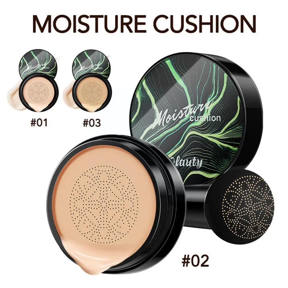 

BB Cream Foundation Concealer Air Cushion Mushroom Tone Head Brighten Makeup CC Waterproof Base Cosmetics Face Whitening L1M8