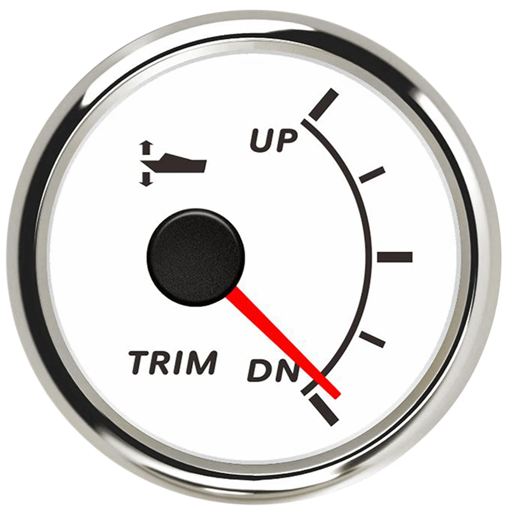 

Измеритель наклона морской отделки на заказ Датчик отделки лодки 0-190 Ом 52 мм UP-DN Левый и правый счетчик отделки Красная подсветка для морской лодки