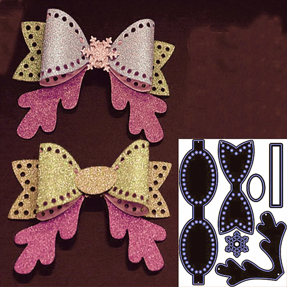 

Металлические Вырубные штампы с бантом для рукоделия, скрапбукинга, альбома, бумаги, вырубки для тиснения