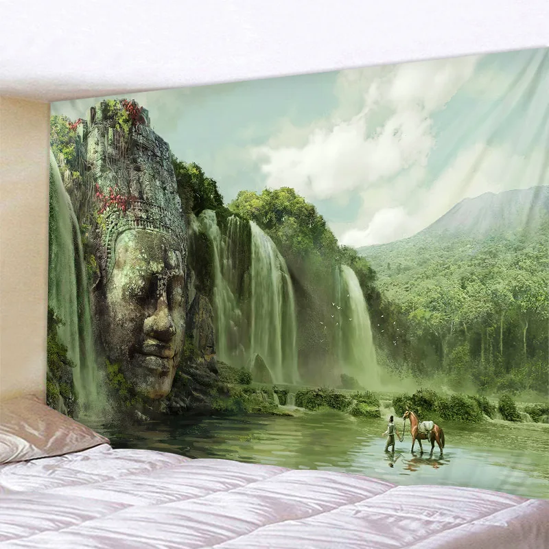 Индийская Йога искусственная медитация фантазия семь чакр гобелен мандала бохо