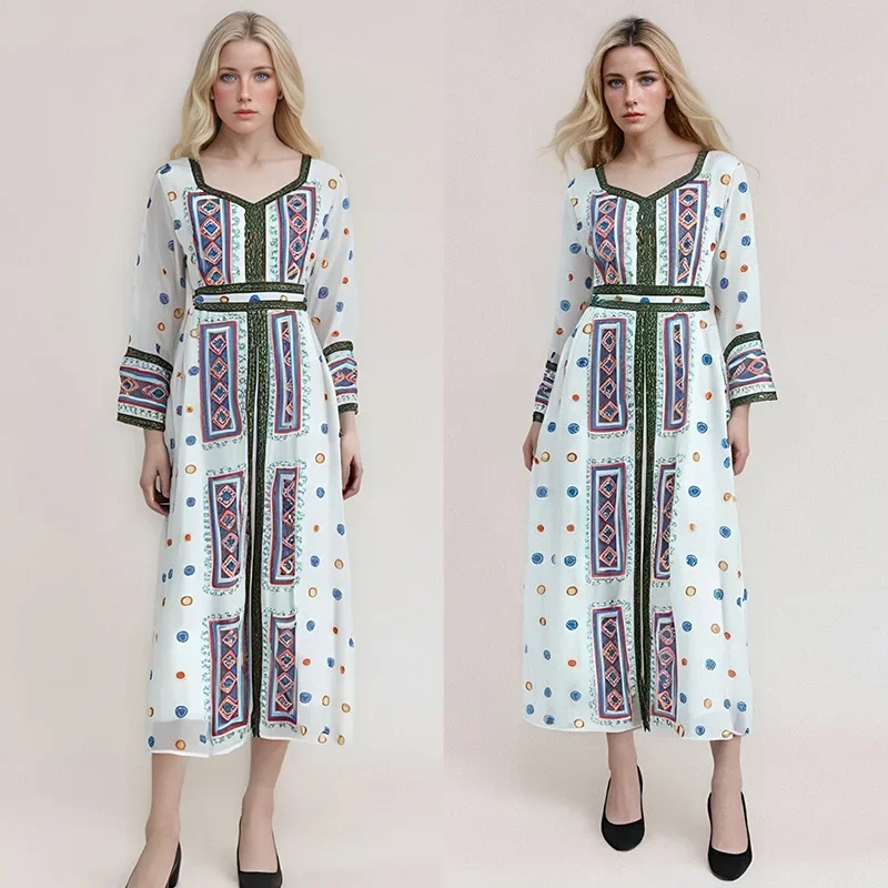 Африканские платья Дашики для женщин модное осеннее Африканское длинное платье