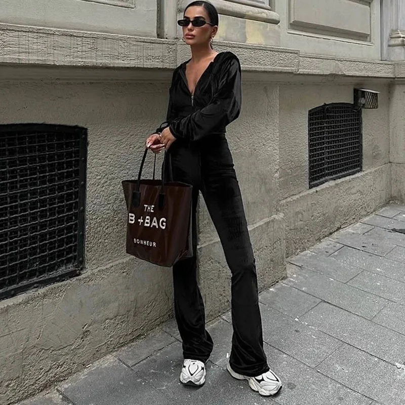 Apprabant модная бархатная утягивающая толстовка с капюшоном комплект спортивной