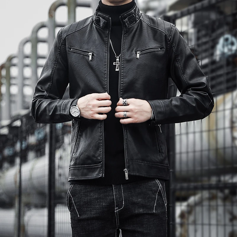 

Spring B3 Real Member Genuine Leather Biker Pilot Motorcycle Jacket Husband Men Natural Leather Authentic Sheep Coat Clothing
