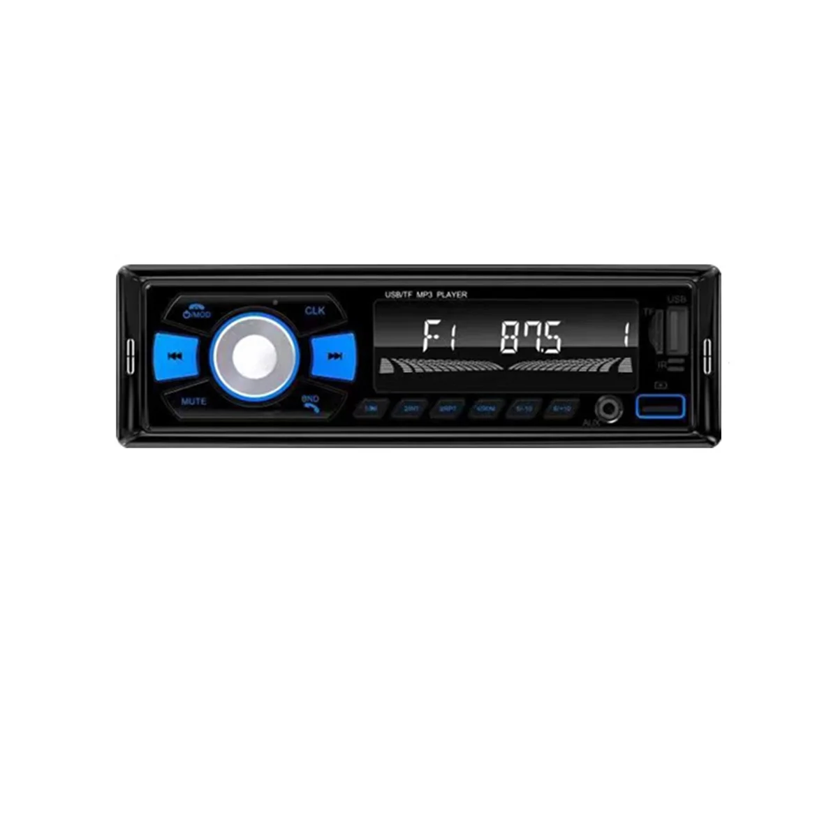

Новый автомобильный FM-радиоприемник с 7 цветными лампочками, Автомобильный MP3-плеер с Bluetooth 12 В, подключаемый картой, U-диск, мультимедийный радиоприемник