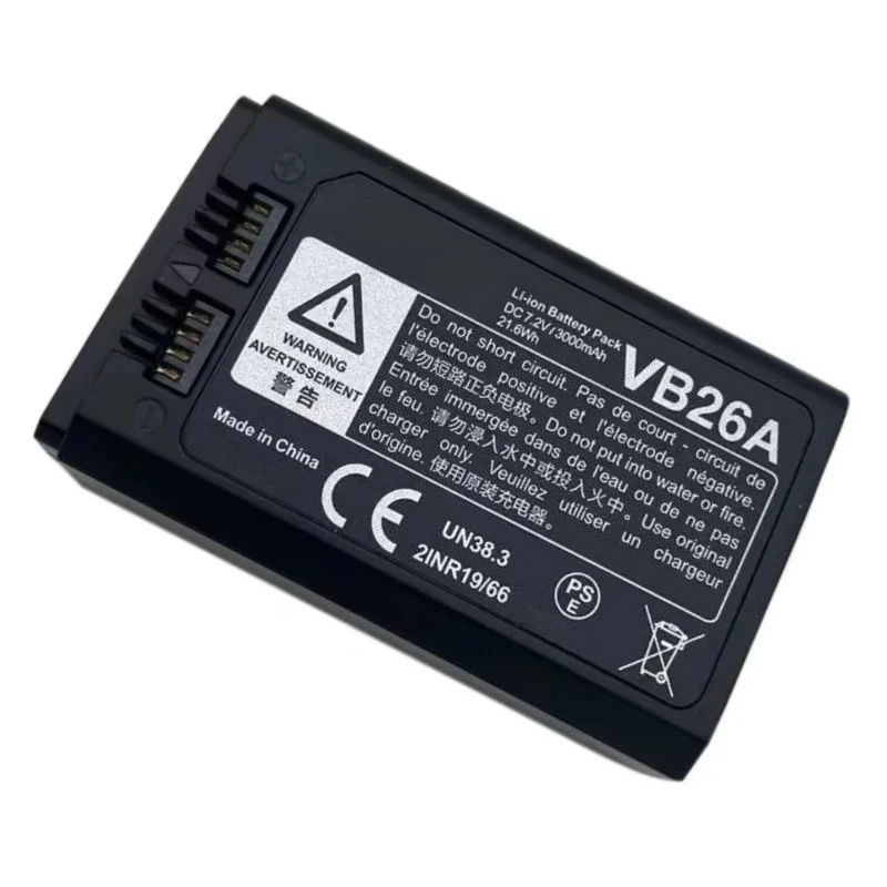 Фото Аккумулятор VB26A VB26B 7.2V 3000mAh 2980mAh для вспышек GODOX V1/V860II/V850I/AD100PRO №3