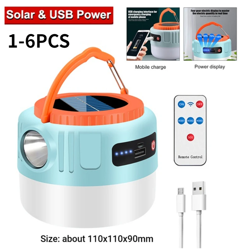 

6 шт., светодиодный фонарь на солнечной батарее