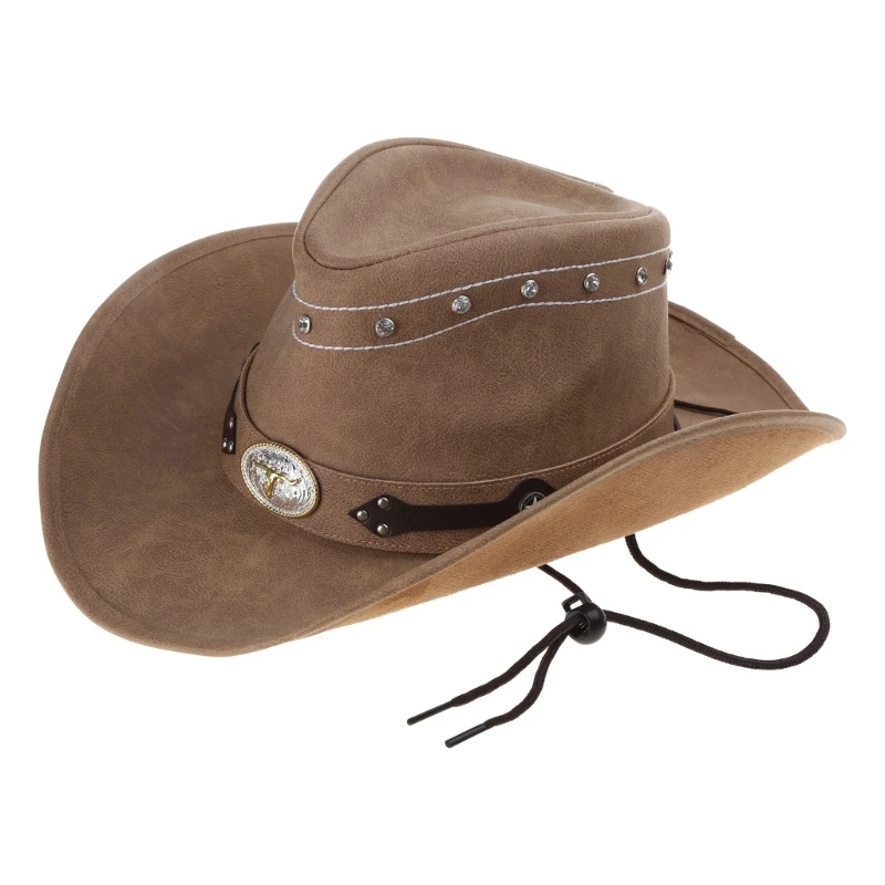 

Cowboy Hat for Outdoor Sunproof Hat for Women Western Cowboy Hat Model Show Hat