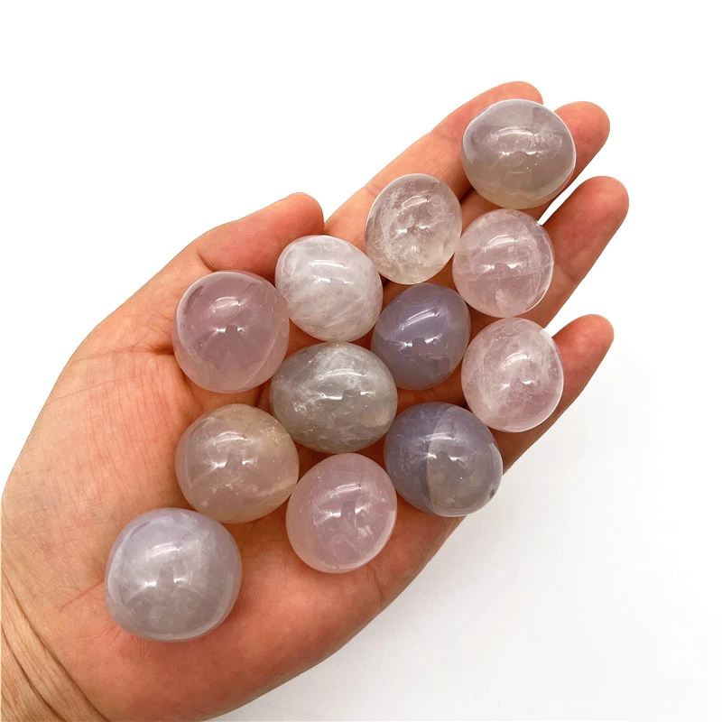 

Beautiful 100g Natural Blue Pink Quartz Tumble Irregular Stones Specimen Healing Reiki Gift Natural Quartz Crystals