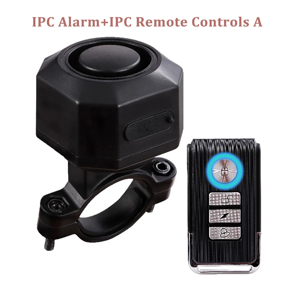 

Wireless Bike Alarm bell Remote 110dB Bicycle Anti-Theft bell Vibration Motion Sensor Alarm Waterproof Motorcycle Security