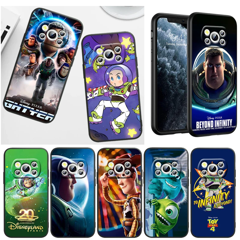 

Disney Toy Story Cute For Xiaomi Poco M4 X4 GT X3 F3 GT M3 C3 NFC M2 F2 X2 F1 Pro Mi Mix3 Silicone Black Phone Case