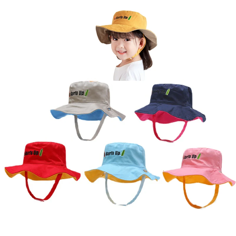 

Панама с широкими полями для мальчиков и девочек, шляпа от солнца для детей 10-4 лет, однотонная, летняя, 2022