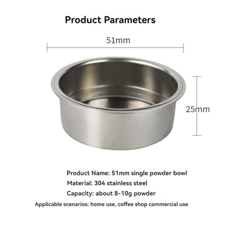 Корзина для фильтра под давлением 51 мм Gevi/CASABREWS/CAPRESSO корзина с двойными стенками