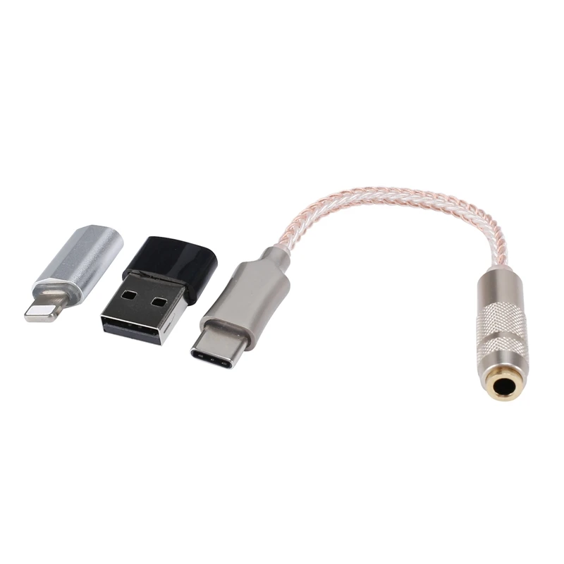 

Кабель-адаптер ALC5686 с USB Type C на 3,5 мм DAC для наушников