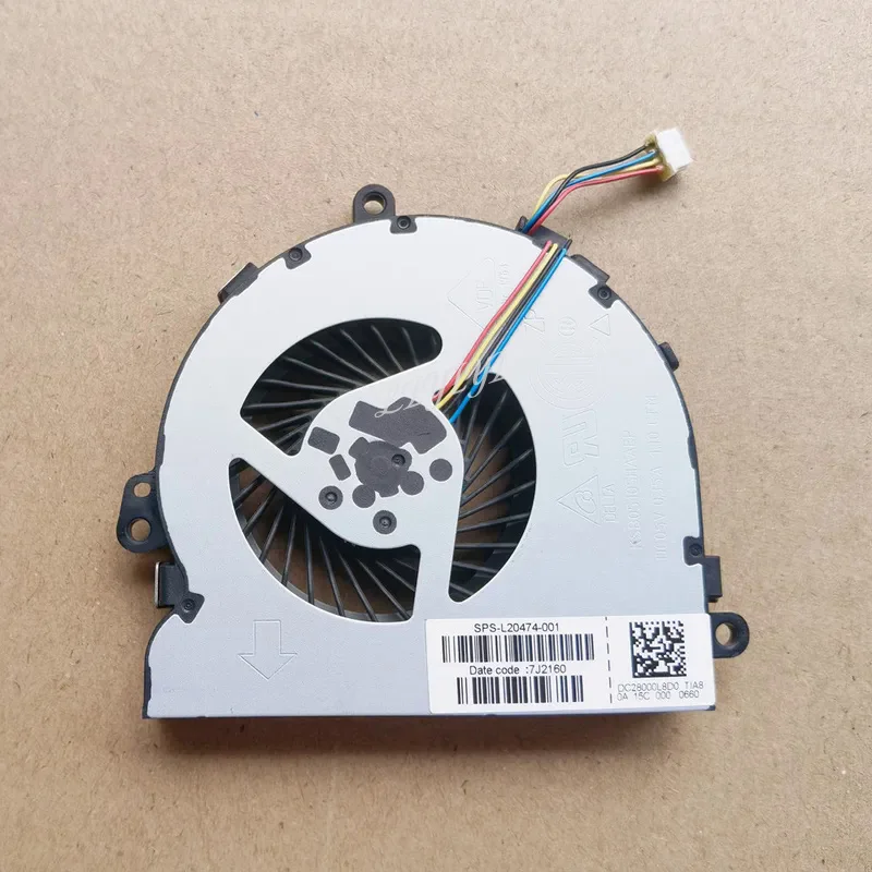 Фото Для серии HP 15-ac 813946 -001 Вентилятор процессора ноутбука TPN-C129 250g6 250 G6 255 G6 TPN-C130 №4