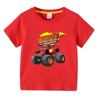 blaze and the monster machines cartoon kids funny t shirts baby boys cool summer t shirt children tops girls clothes 1 10y