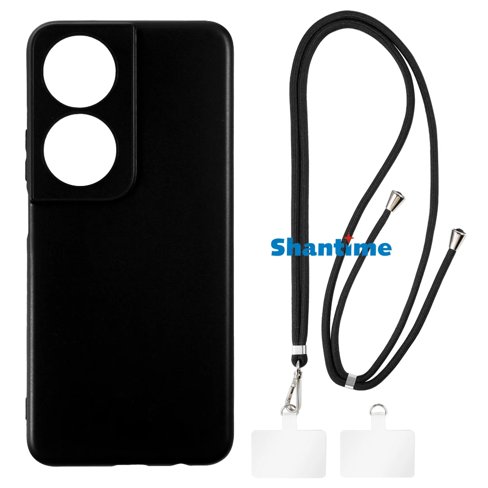 Подходит для Huawei Honor Play 50 Plus 5G Case + регулируемые ремешки на шею/кросс-боди и