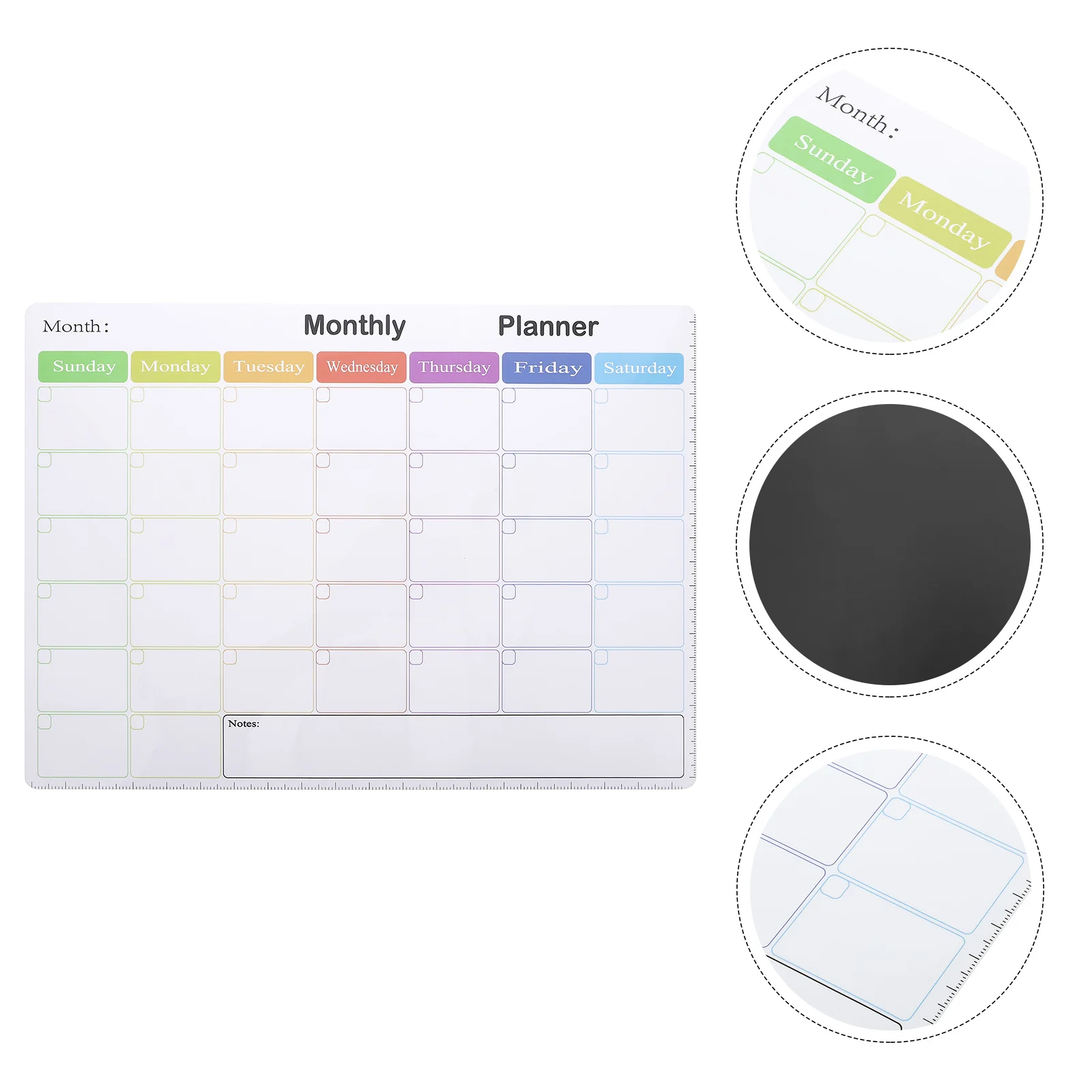 

Decorative Whiteboard Planner Fridge Magnet Calendar Whiteboard Magnetic Refrigerator Month Planning Note Kitchen Decor Erasable