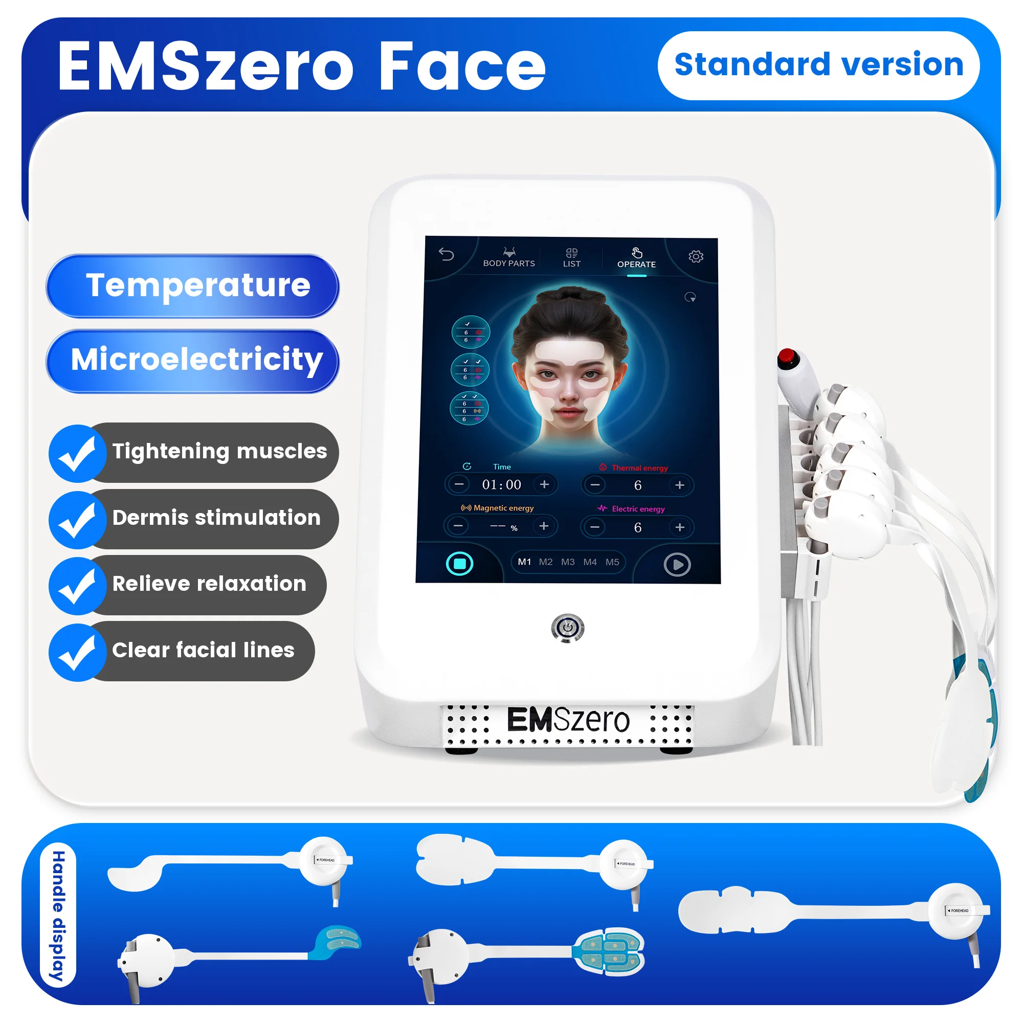 Профессиональная электростимуляция лица Emrf Face Ems RF машина для подтяжки PEFACE Sculpt