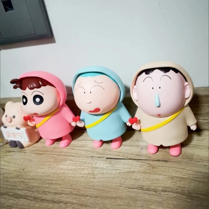 5 шт. в наборе Аниме фигурки Crayon Shin-chan Kasukabe защита силы Masao Nini глупые куклы