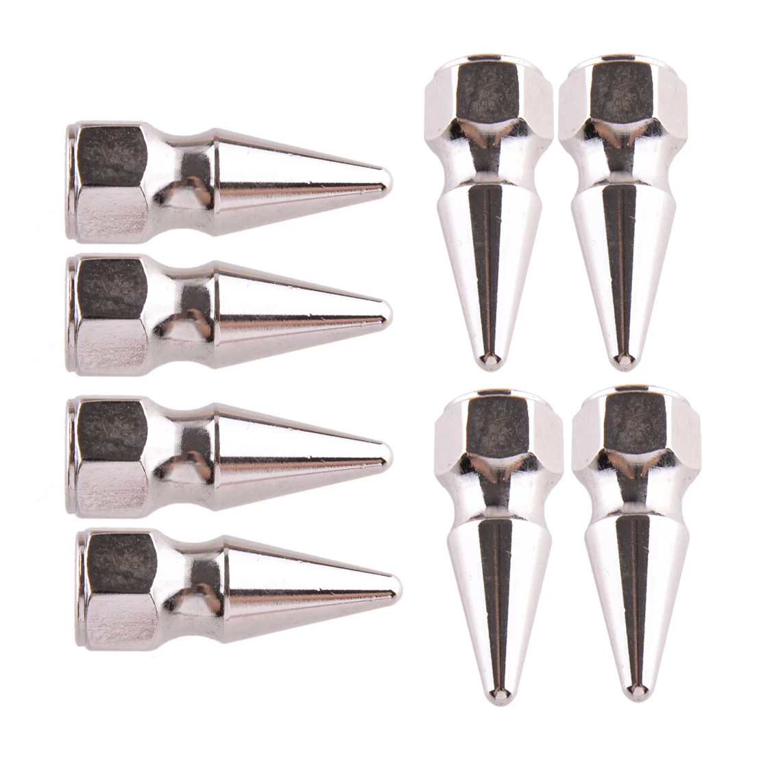 Набор из 8 шпильковых гаек для клапанной крышки, болтов M6x1.0, хромированных, подходящих для двигателей Honda Civic H23A1, Integra RSX, B16, B18 VTEC.