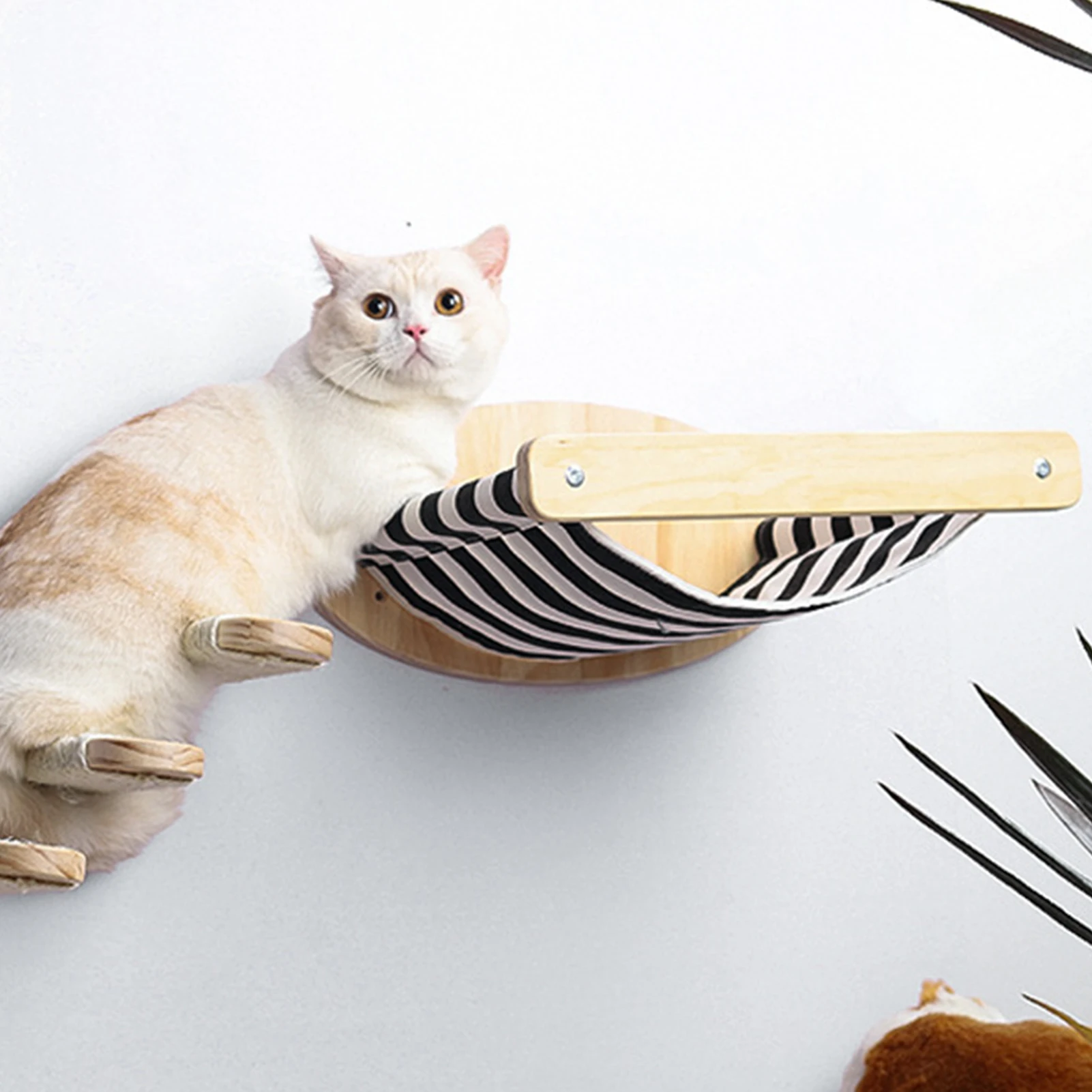 

Настенный гамак для кошек, кровать для домашних животных, мебель для котят, стена, искусственный кошачий окунь, деревянная Когтеточка для ск...