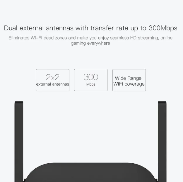 Оригинальный Wi-Fi ретранслятор Xiaomi Mi профессиональный удлинитель 300 Мбит/с
