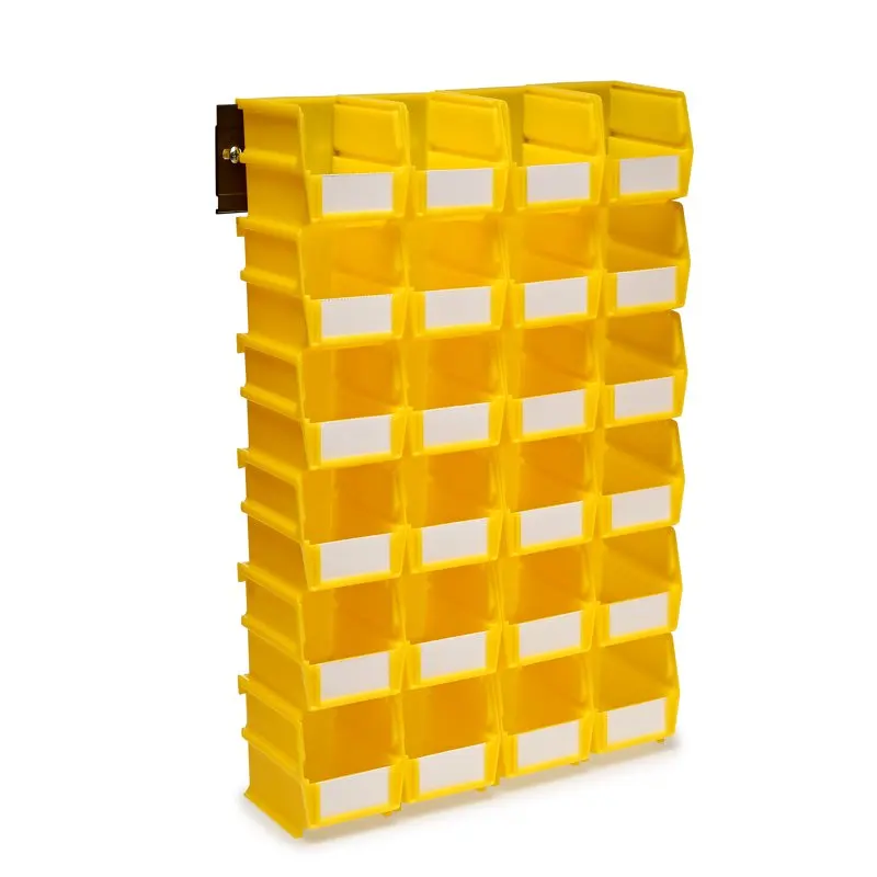 

Настенный блок для хранения из 26 предметов с блокировкой поли 5-3/8 дюйма Д x 4-1/8 дюйма Ш x 3 дюйма в, 24ct, настенные направляющие 8-3/4 дюйма L с оборудованием, 2p