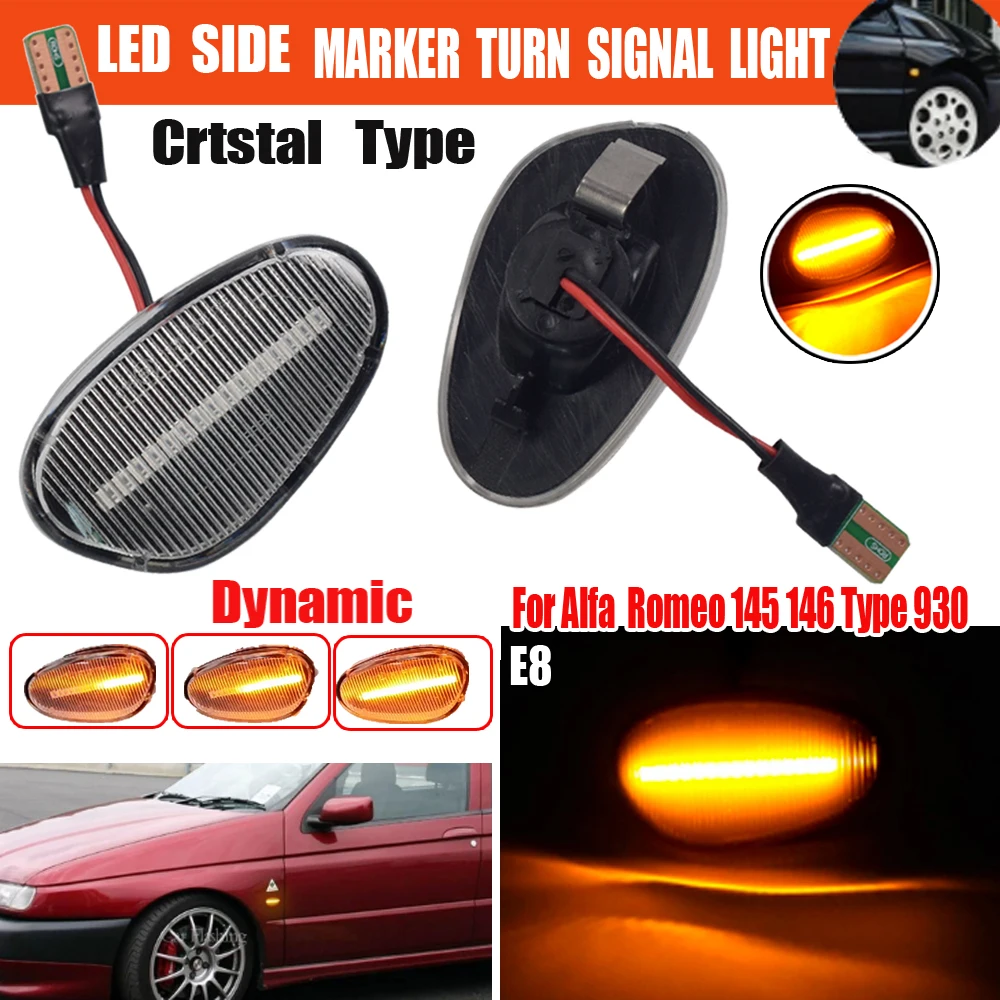 Динамический светодиодный боковой указатель поворота для ALFA ROMEO 145 146 930 155 SPIDER GTV
