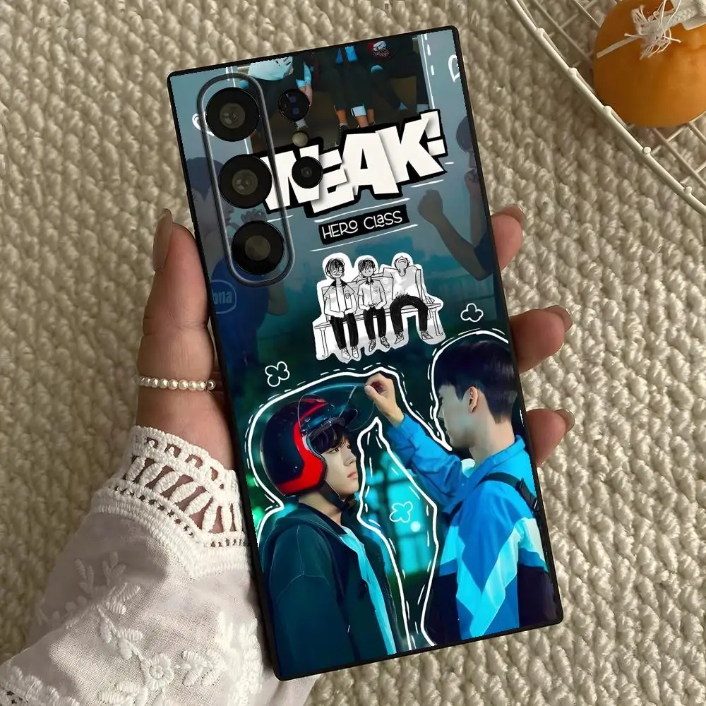 Фото Чехол для телефона Weak Hero Class для Samsung Galaxy S26 S25 S24 S23 S22 S21 S20 Plus Ultra Note20, мягкий, черный №3