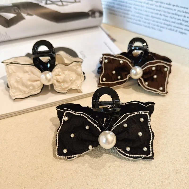 

Hair Claw Clip Clamp for Women Girl Bow Knot Korean Handmade Fashion Head Accessories