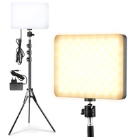 led video light panel lighting rgb photo studio fill lamp photography kit eu plug for shoot live streaming tripod stand optional