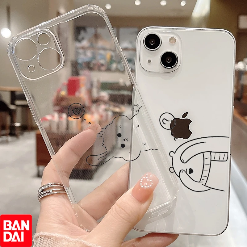 

Cute Animals Clear Phone Case For iPhone 11 Pro 13 12 Max 13 Mini XR XS MAX 8 X 7 6 SE 2020 Transparent Soft Silicone Back Cover