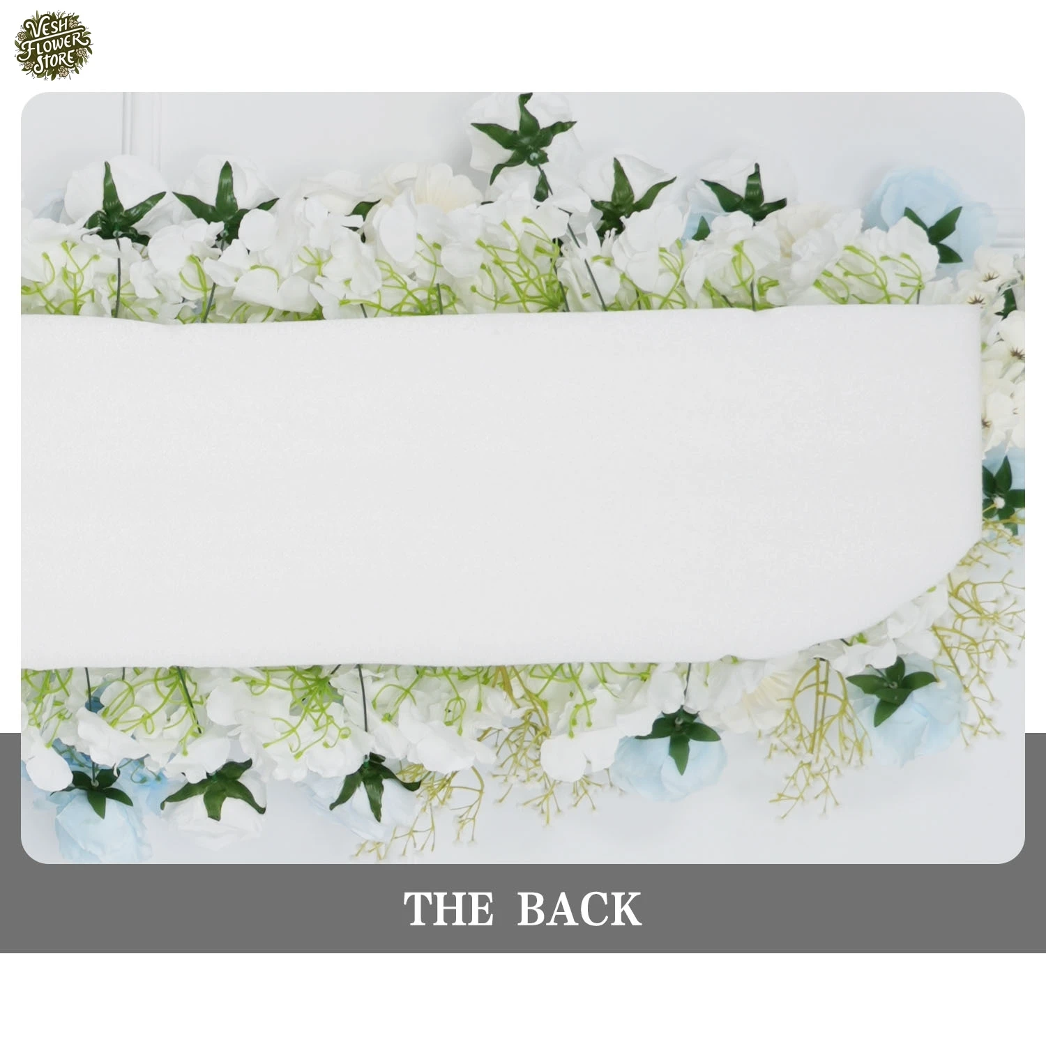 Искусственный синий и белый свадебный арка фон цветочная композиция роза пол