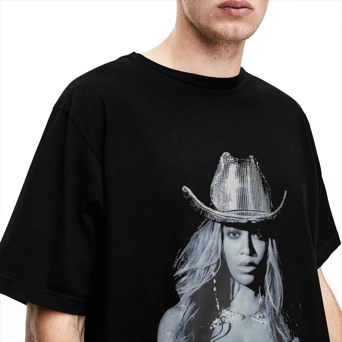 Певец концерт Merch Beyonce аксессуары рубашка для мужчин и женщин модные хлопковые