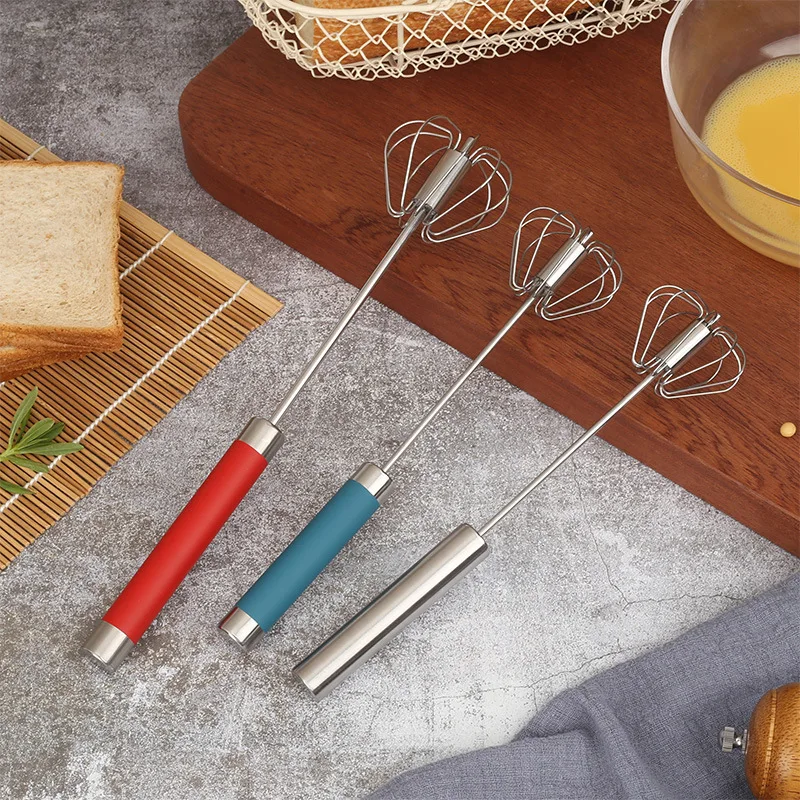Полуавтоматический венчик из нержавеющей стали от Szkoy ручной для взбивания яиц
