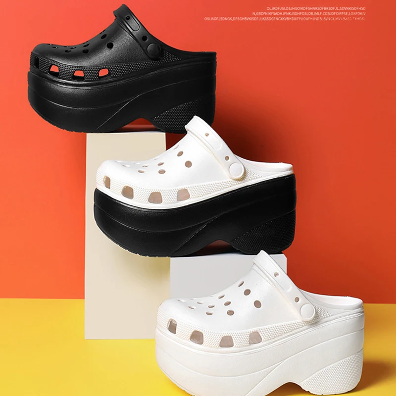 

Сандалии женские высотой 10 см, уличные шлепанцы на платформе, пляжные тапочки на толстой подошве, обувь для сада, летние Тапочки